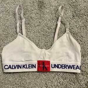 Calvin Klein Women's White Bralette